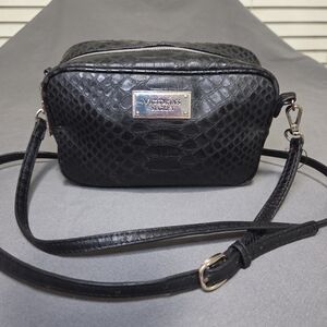 Victoria's Secret Textured Black Crossbody Bag